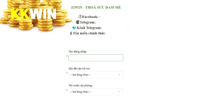 Các kênh liên hệ hiện tại sân chơi đang hỗ trợ