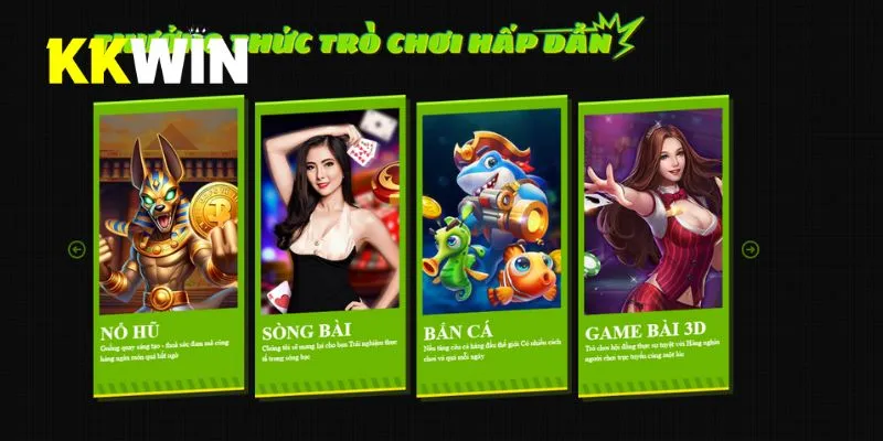 Kho game của trang giải trí được làm mới liên tục