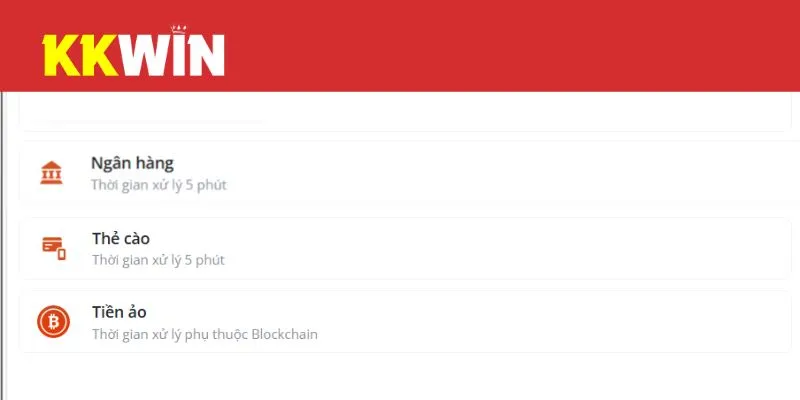 Nhà cái cho phép hội viên giao dịch qua nhiều cách