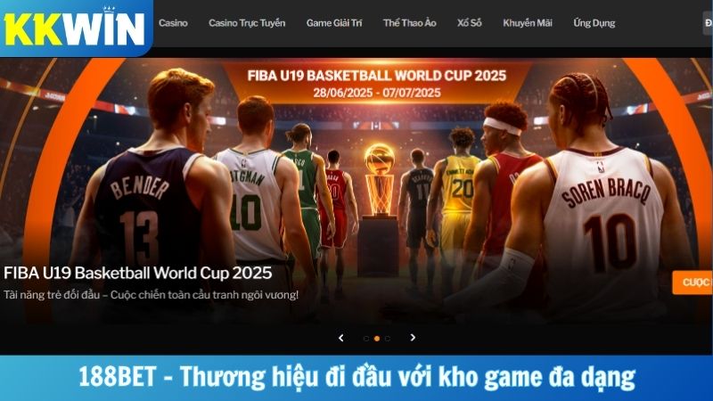 188BET - Thương hiệu đi đầu với kho game đa dạng